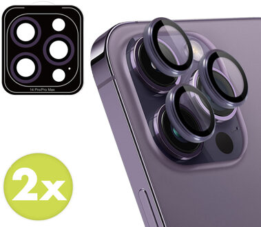 Imoshion 2 Pack Camera lens protector voor de Apple iPhone 14 Pro / 14 Pro Max - Paars