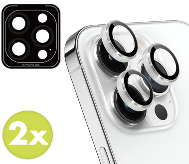 Imoshion 2 Pack Camera lens protector voor de Apple iPhone 14 Pro / 14 Pro Max - Zilver
