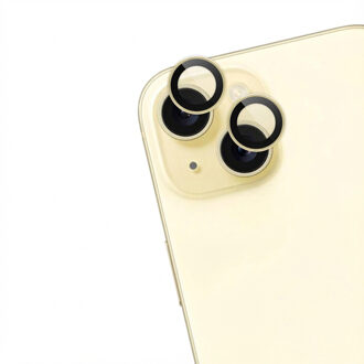 Imoshion 2 Pack Camera lens protector voor de Apple iPhone 15 / 15 Plus - Yellow Geel