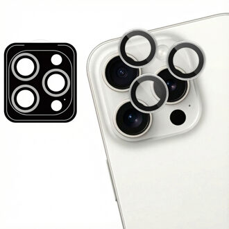 Imoshion 2 Pack Camera lens protector voor de Apple iPhone 15 Pro / 15 Pro Max - White Titanium Wit