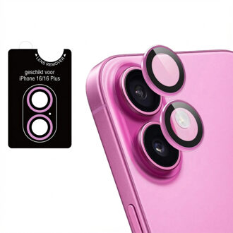 Imoshion 2 Pack Camera lens protector voor de Apple iPhone 16 / 16 Plus - Roze