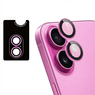 Imoshion 2 Pack Camera lens protector voor de Apple iPhone 16 / 16 Plus - Roze