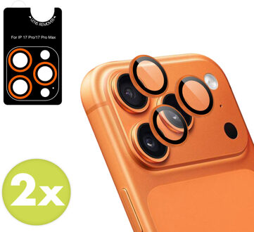 Imoshion 2 Pack Camera lens protector voor de Apple iPhone 17 Pro / 17 Pro Max - Orange Oranje
