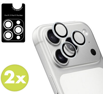 Imoshion 2 Pack Camera lens protector voor de Apple iPhone 17 Pro / 17 Pro Max - Silver Zilver