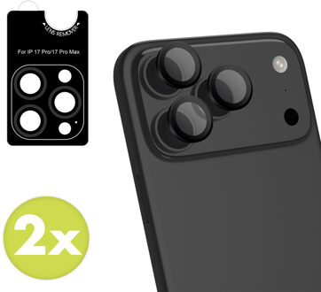 Imoshion 2 Pack Camera lens protector voor de Apple iPhone 17 Pro / 17 Pro Max - Zwart