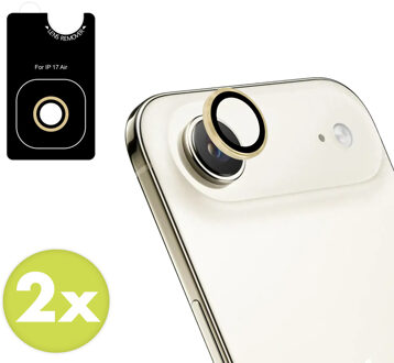 Imoshion 2 Pack Camera lens protector voor de Apple iPhone Air - Light Gold Goud
