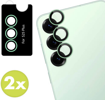 Imoshion 2 Pack Camera lens protector voor de Samsung Galaxy S25 Plus - Mint Groen
