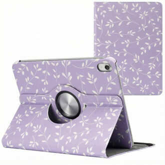 Imoshion 360° Draaibare Design Bookcase voor de Apple iPad 11 (2025) 11 inch A16 / iPad 10 (2022) 10.9 inch - Lavender Flowers Meerkleurig