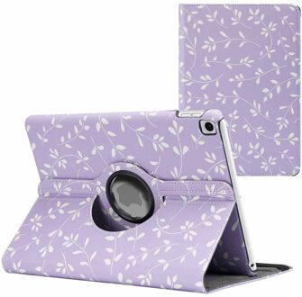Imoshion 360° Draaibare Design Bookcase voor de Apple iPad 9 (2021) 10.2 inch / iPad 8 (2020) 10.2 inch / iPad 7 (2019) 10.2 inch - Lavender Flowers Meerkleurig