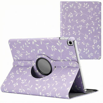 Imoshion 360° Draaibare Design Bookcase voor de Apple iPad 9 (2021) 10.2 inch / iPad 8 (2020) 10.2 inch / iPad 7 (2019) 10.2 inch - Lavender Flowers Meerkleurig