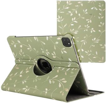 Imoshion 360° Draaibare Design Bookcase voor de Apple iPad Air 13 inch (2025) M3 / (2024) M2 - Green Flowers Meerkleurig