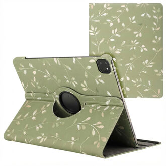 Imoshion 360° Draaibare Design Bookcase voor de Apple iPad Air 13 inch (2026) M4 / (2025) M3 / (2024) M2 - Green Flowers Meerkleurig