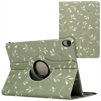 Imoshion 360° Draaibare Design Bookcase voor de Apple iPad Air 5 (2022) / Air 4 (2020) - Green Flowers Meerkleurig - 10.9