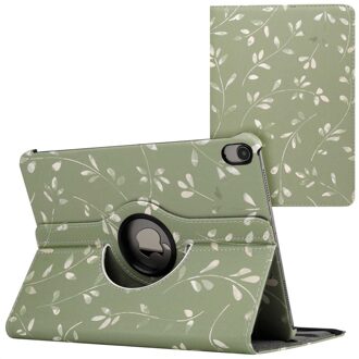 Imoshion 360° Draaibare Design Bookcase voor de Apple iPad Air 5 (2022) / Air 4 (2020) - Green Flowers Meerkleurig - 10.9