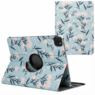 Imoshion 360° Draaibare Design Bookcase voor de Apple iPad Pro 11 (2022 / 2021 / 2020 / 2018) - Flowers Meerkleurig