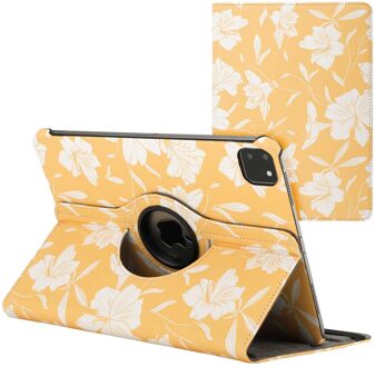 Imoshion 360° Draaibare Design Bookcase voor de Apple iPad Pro 11 (2025) M5 / (2024) M4 - Yellow Flowers Meerkleurig