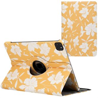 Imoshion 360° Draaibare Design Bookcase voor de Apple iPad Pro 12.9 (2018/2020/2021/2022) - Yellow Flowers Geel