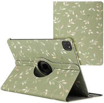 Imoshion 360° Draaibare Design Bookcase voor de Apple iPad Pro 13 (2025) M5 / (2024) M4 - Green Flowers Meerkleurig