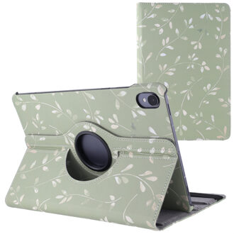 Imoshion 360° Draaibare Design Bookcase voor de Samsung Galaxy Tab S11 - Green Flowers Meerkleurig - 11