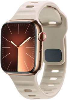 Imoshion Active Sport siliconenbandje voor de Apple Watch Series 1 t/m 11 / SE / Ultra (44/45/46/49 mm) - Starlight Beige - 49 mm