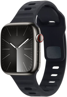 Imoshion Active Sport siliconenbandje voor de Apple Watch Series 1 t/m 11 / SE / Ultra (44/45/46/49 mm) - Zwart - 49 mm