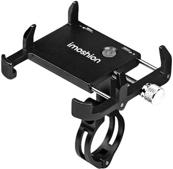 Imoshion Aluminium Telefoonhouder Fiets - Lichtgewicht - Universeel - Zwart - 6.7