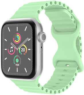 Imoshion Athletic siliconenbandje voor de Apple Watch Series 1 t/m 9 / SE (38/40/41 mm) | Series 10 / 11 (42 mm) - Mintgroen - 41 mm