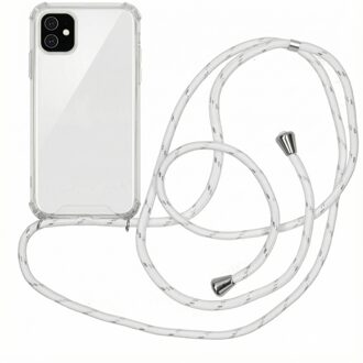 Imoshion Backcover met koord iPhone 11 hoesje - Wit Zilver