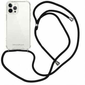 Imoshion Backcover met koord iPhone 12 Pro Max hoesje - Zwart