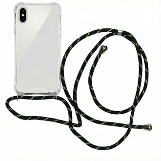 Imoshion Backcover met koord iPhone Xs / X hoesje - Zwart Goud