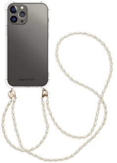 Imoshion Backcover met koord + armband - Parels voor de Apple iPhone 13 Pro Max - Transparant