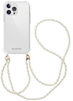 Imoshion Backcover met koord + armband - Parels voor de Apple iPhone 13 Pro - Transparant
