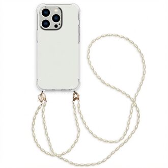 Imoshion Backcover met koord + armband - Parels voor de Apple iPhone 14 Pro - Transparant - 6.1