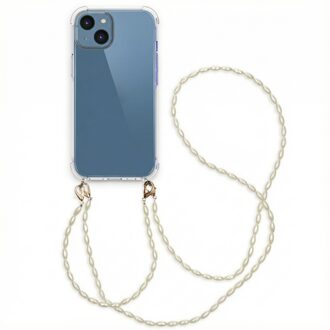 Imoshion Backcover met koord + armband - Parels voor de Apple iPhone 14 - Transparant - 6.06