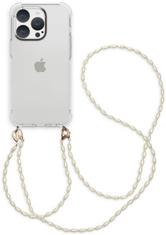 Imoshion Backcover met koord + armband - Parels voor de Apple iPhone 15 Pro - Transparant