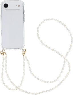 Imoshion Backcover met koord + armband - Parels voor de Apple iPhone Air - Transparant