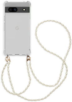 Imoshion Backcover met koord + armband - Parels voor de Google Pixel 7a - Transparant