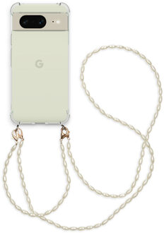 Imoshion Backcover met koord + armband - Parels voor de Google Pixel 8 - Transparant