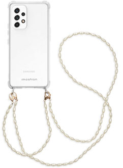 Imoshion Backcover met koord + armband - Parels voor de Samsung Galaxy A53 - Transparant