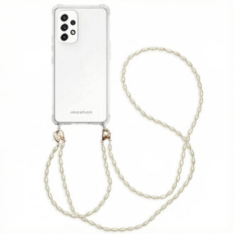 Imoshion Backcover met koord + armband - Parels voor de Samsung Galaxy A53 - Transparant