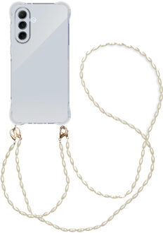 Imoshion Backcover met koord + armband - Parels voor de Samsung Galaxy A56 - Transparant