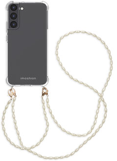 Imoshion Backcover met koord + armband - Parels voor de Samsung Galaxy S22 Plus - Transparant