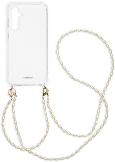 Imoshion Backcover met koord + armband - Parels voor de Samsung Galaxy S23 FE - Transparant