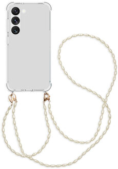 Imoshion Backcover met koord + armband - Parels voor de Samsung Galaxy S23 - Transparant
