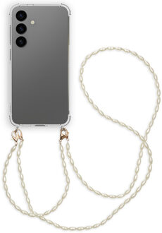Imoshion Backcover met koord + armband - Parels voor de Samsung Galaxy S24 - Transparant