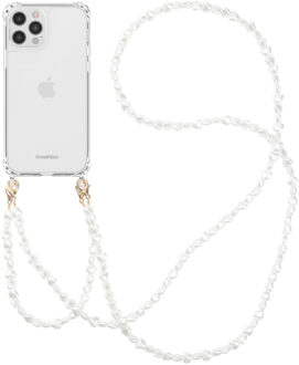 Imoshion Backcover met koord + armband voor de Apple iPhone 12 Pro Max - Parels Hartjes Transparant
