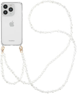 Imoshion Backcover met koord + armband voor de Apple iPhone 14 Pro - Parels Hartjes Transparant