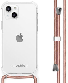 Imoshion Backcover met koord voor de Apple iPhone 13 Mini - Rosé Goud Transparant