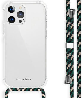 Imoshion Backcover met koord voor de Apple iPhone 13 Pro - Green Multi Color Transparant