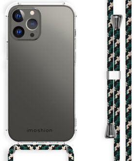 Imoshion Backcover met koord voor de Apple iPhone 13 Pro Max - Green Multi Color Transparant